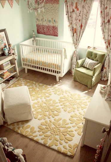 mint green nursery